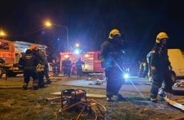 Bomberos realizó simulacros de rescate en accidente de tránsito