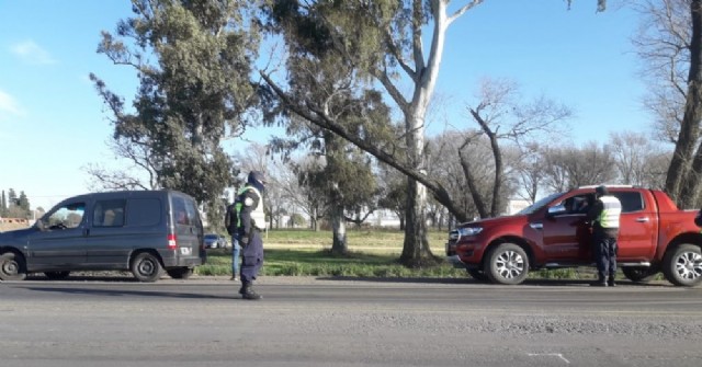 Operativo de control vehicular en Ruta 188