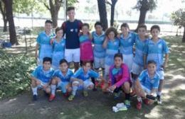 Agustín Martegani recibió en San Lorenzo a la escuelita de Argentino