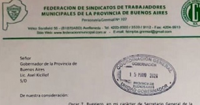 El Sindicato de Empleados Municipales ratifica el pedido del bono para toda la plantilla