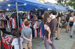 Rojas disfrutó de la primera edición 2026 de la Feria de la Plaza