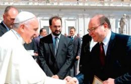 Miguel Piedecasas fue recibido por el Papa Francisco
