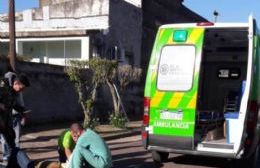 Un herido al caerse de la moto