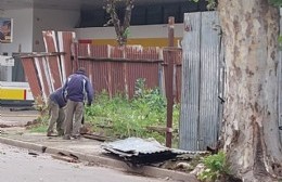 La tormenta causó destrozos