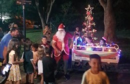Los vecinos de Villa del Parque Cecir celebraron Navidad en familia