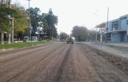 Servicios Urbanos trabaja sobre la Avenida Diego Trillo en Barrio Unión