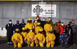 Hecho histórico: los bomberos de Rafael Obligado ya pueden entrar en acción