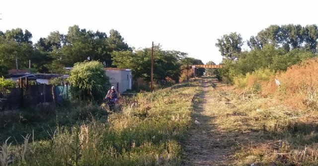 Desmalezamiento del paso peatonal a Barrio La Loma