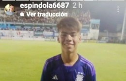 Gol del rojense Santiago Espíndola para la Selección argentina sub 15