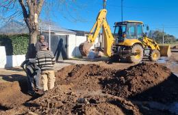 Avanza la construcción de cordón cuneta en Barrio España