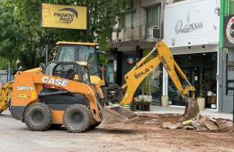 Máxima precaución: comenzaron las obras en Avenida 25 de Mayo