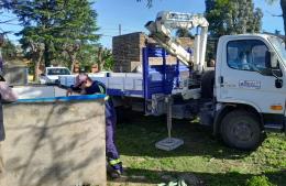 Renovación de equipamiento en el pozo de agua número 4
