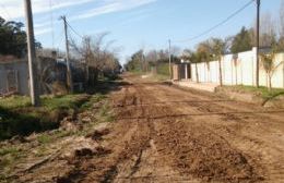 El Municipio repara nuevamente calle Hernández en su intersección con la Ruta 45