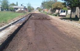 Servicios Urbanos estabilizó las calles donde se construyó cordón cuneta