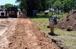 Segunda etapa de construcción de cordón cuneta en Luis Dorrego