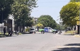 Choque de motos en Boulevard Larrea y Francisco Roca