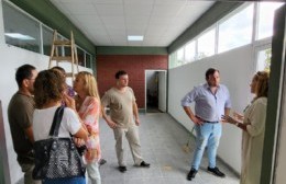 Bouvier participó de una recorrida por obras en la Escuela ENSNA