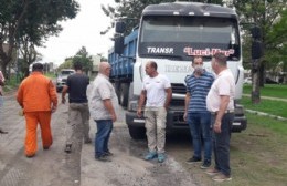Avanza la pavimentación el el "anillo" de Santa Teresa