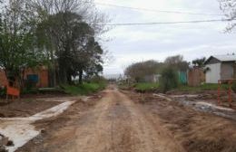 Construyen bocacalle y cordón cuneta en Avenida Pellegrini y Carrasco