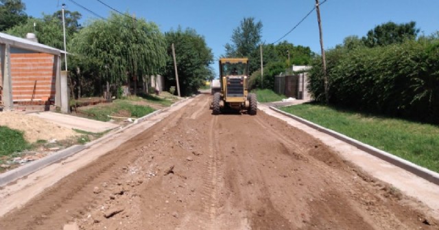 Intensos trabajos en la calle Hernández de Barrio Belgrano