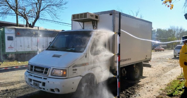 Ya está en funcionamiento el sistema de desinfección de transportes alimenticios en la sede de Bromatología