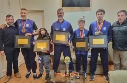 Bouvier recibió a los campeones mundiales de Taekwondo
