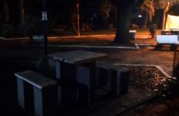 Vandalismo en el Parque General Alvear