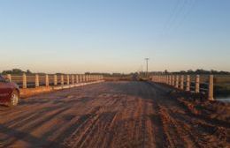 Tramos finales de la construcción del Puente Saladillo de la Vuelta