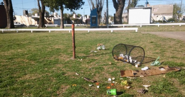 Rompen un cesto que se había colocado hace unos días