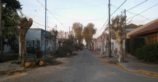 Reconstrucción de cordón cuneta en calle General Villegas
