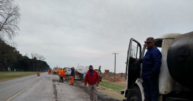 Avanzan las obras de repavimentación en la Ruta 188