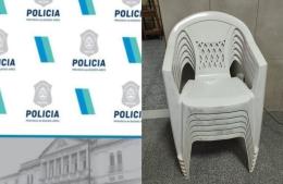 Hurta sillones y es detenido mientras los ofertaba