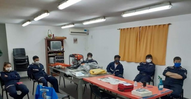 Capacitación de los Bomberos Voluntarios de Carabelas