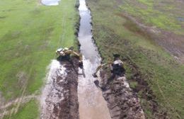 Obra de drenaje en el Arroyo Dulce