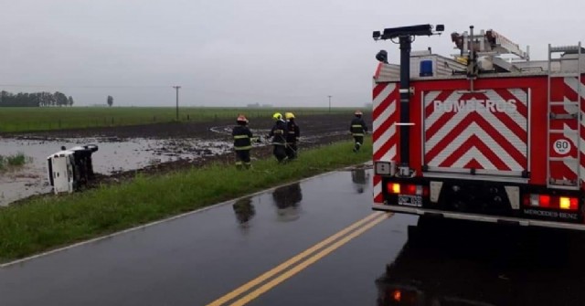 Vuelco en la Ruta 31: No hubo heridos