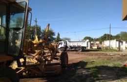 Barrio Mudynda: Servicios Urbanos preparó las calles para la construcción de cordón cuneta