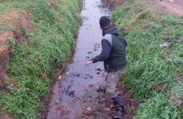 Limpieza en canales de Barrio Progreso