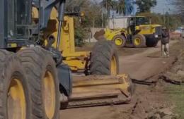 Avanza la pavimentación de la Avenida Trillo