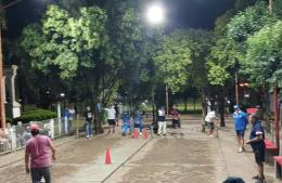 Hubo torneo de tejo en el Parque General Alvear