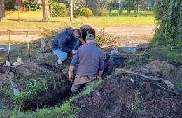 Arreglos de cañería maestra y de impulsión en la red de distribución de agua