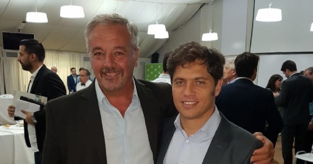 Claudio Rossi con el gobernador Axel Kicillof
