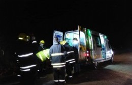 Accidente en camino rural: un herido