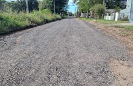 El Municipio inició tareas de reestructuración de calles en Barrio Belgrano