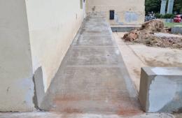 Culminó la construcción de rampas en el sector Pediatría del Hospital