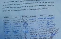 Juntan firmas para pedir un Plan de Seguridad en serio