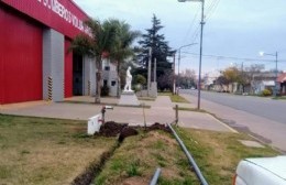 Bomberos Voluntarios: finalizó una nueva conexión a la red de agua