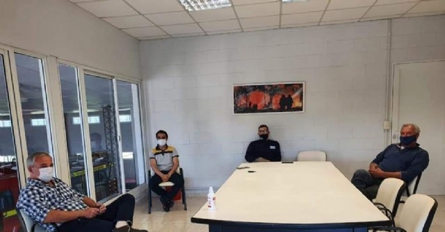 El intendente Rossi visitó el cuartel de Bomberos Voluntarios