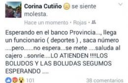 La gente se queja en el banco porque funcionarios “tienen coronita”