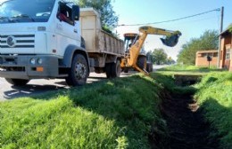 Trabajos de limpieza y mantenimiento en canales