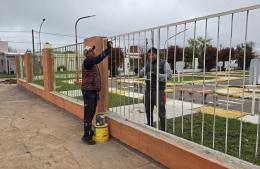 Avanza la puesta en valor de la Plaza Gálvez y la Plazoleta Almafuerte
